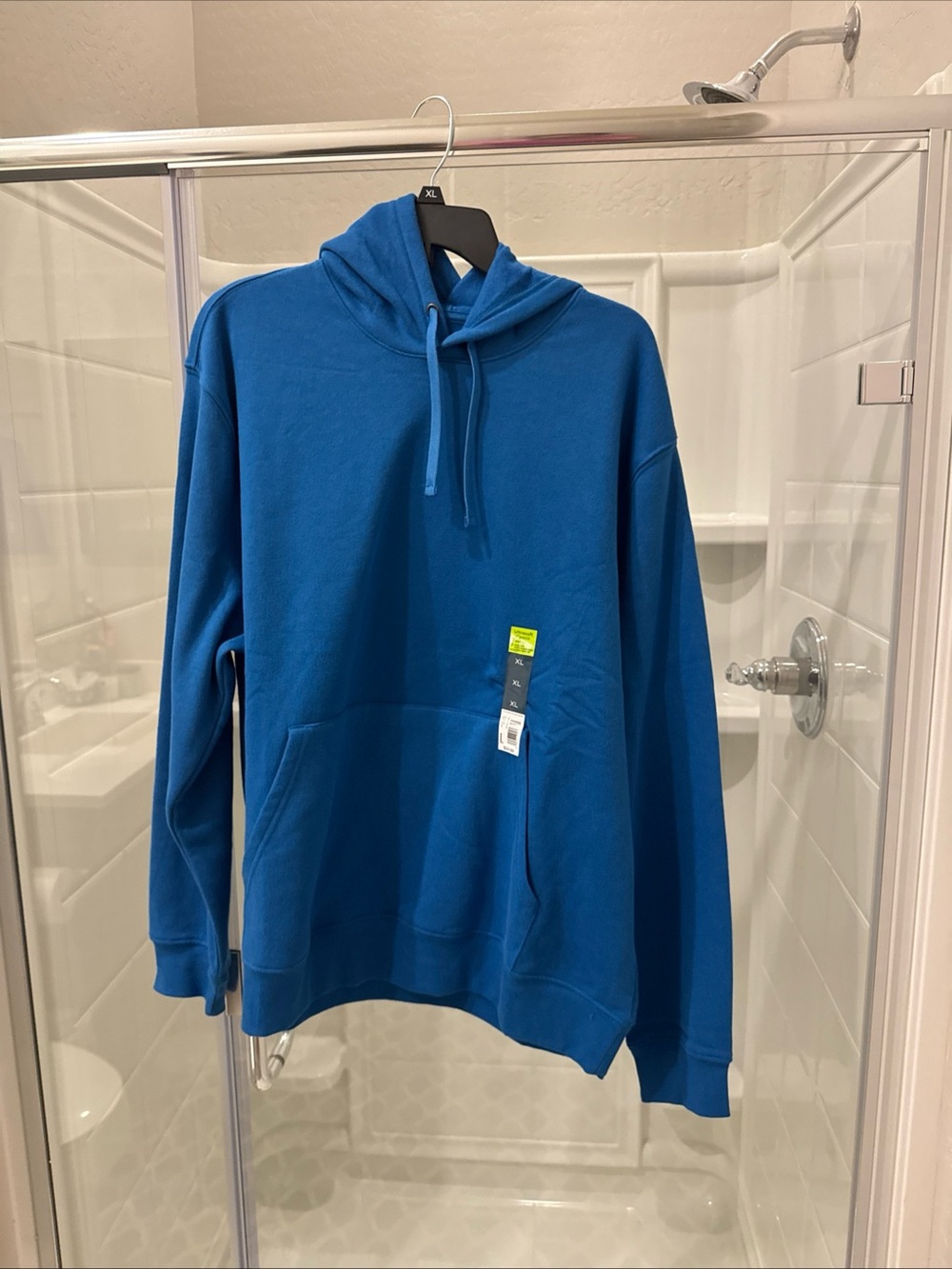Blue Pullover Hoodie - Men's Casual Sweatshirt